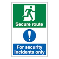 Secure Route Right / Security Incidents Only - Portrait