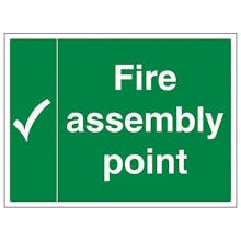 Fire Assembly Point With Tick Landscape