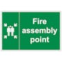 Fire Assembly Point With Family