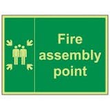 Glow In The Dark Fire Assembly Point Signs