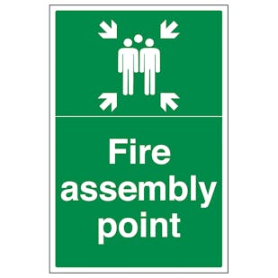 Fire Assembly Point with Family - Portrait