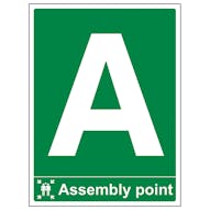 Assembly Point With Letter - Portrait