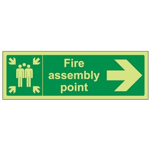 GITD Fire Assembly Point, Arrow Right