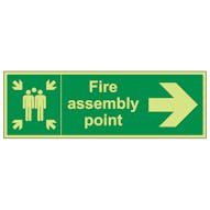 GITD Fire Assembly Point, Arrow Right