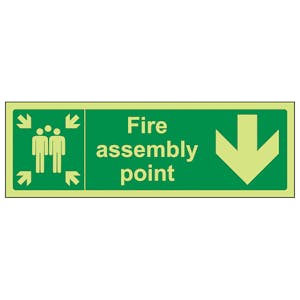 GITD Fire Assembly Point, Arrow Down