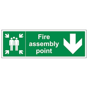 Fire Assembly Point Arrow Down