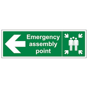 Emergency Assembly Point Arrow Left