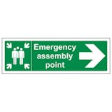 Eco-Friendly Emergency Assembly Point Arrow Right