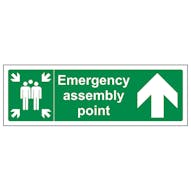 Emergency Assembly Point Arrow Up 