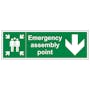 Emergency Assembly Point Arrow Down