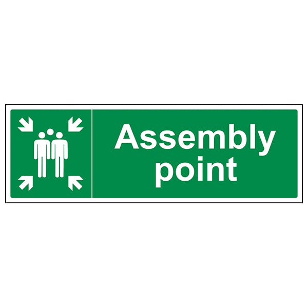 Assembly Point - Landscape | Fire Assembly | Safety Signs | Safety ...