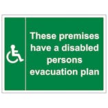 Disabled Safe Condition Signs