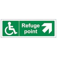 Refuge Point Arrow Up and Right - Landscape