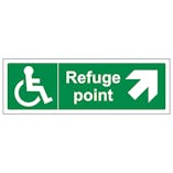 Refuge Point Arrow Up and Right - Landscape