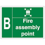 Fire Assembly Point with Family and Letter B