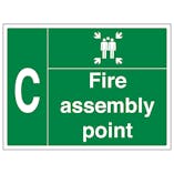 Fire Assembly Point with Family and Letter C