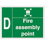 Fire Assembly Point with Family and Letter D