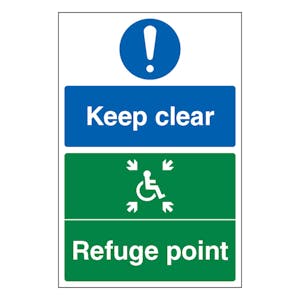 Keep Clear Refuge Point - Portrait