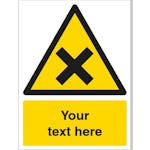 Custom Irritant Warning Safety Sign