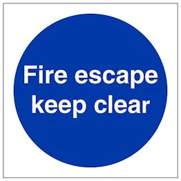 Eco-Friendly Fire Escape Keep Clear