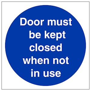 Door To Be Kept Closed