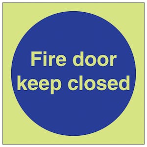GITD Fire Door Keep Closed