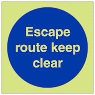 GITD Escape Route Keep Clear