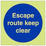 GITD Escape Route Keep Clear