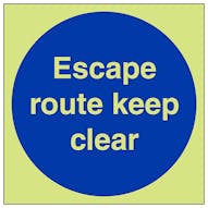 GITD Escape Route Keep Clear