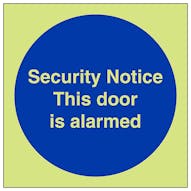 GITD Security Notice This Door Is Alarmed