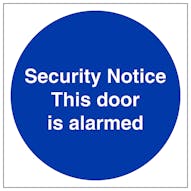 Security Notice This Door Is Alarmed