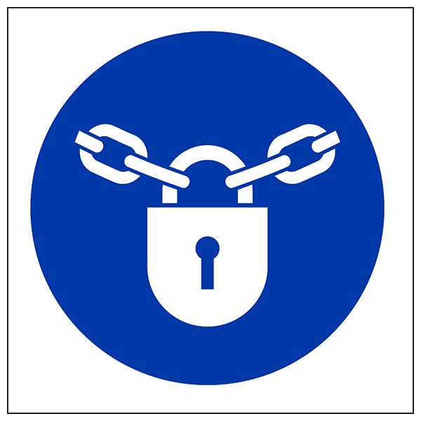 Padlock Symbol Safety Signs 4 Less