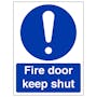 Fire Door Keep Shut - Portrait