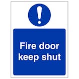 Eco-Friendly Fire Door Keep Shut - Portrait