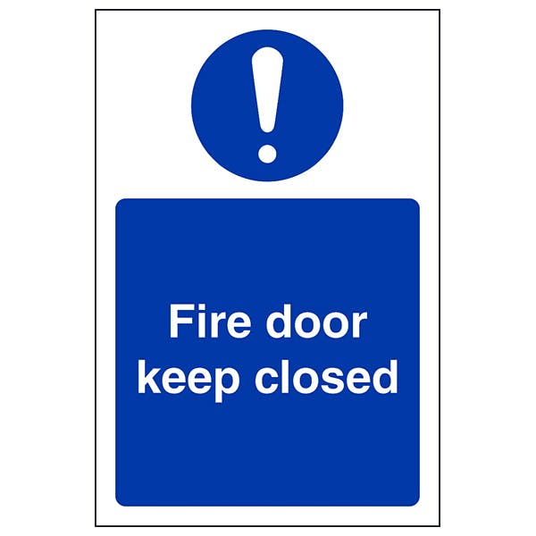 Fire Door Keep Closed Portrait Safety Signs 4 Less