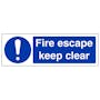 Fire Escape Keep Clear - Landscape