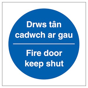 Welsh/English - Fire Door Keep Shut