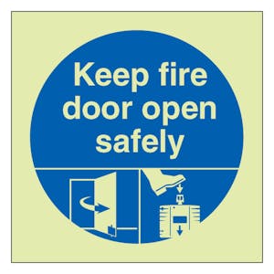 Photoluminescent Dorgard Keep Fire Door Open Safely
