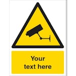 Custom CCTV Camera Safety Sign