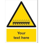 Custom Razor Wire Hazard Safety Sign