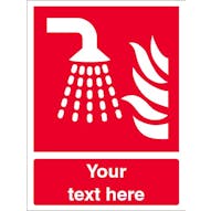 Custom Water Fog Applicator Safety Sign