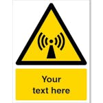Custom Non-Ionising Radiation Warning Safety Sign