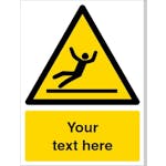 Custom Slippery Surface Warning Safety Sign