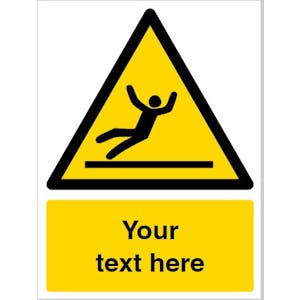 Custom Slippery Surface Warning Safety Sign