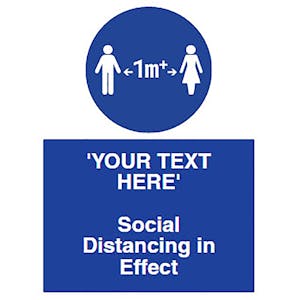 1m+ Social Distancing in Effect