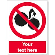 Custom Do Not Use Machine Safety Sign