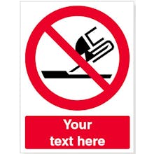 Custom Do Not Use For Face Grinding Safety Sign