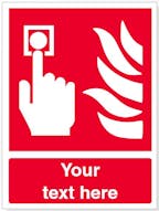 Custom Fire Alarm Call Point Safety Sign