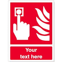 Custom Fire Alarm Call Point Safety Sign