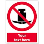 Custom No Heavy Load Safety Sign